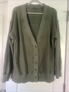 Aerie Fleece Cardigan